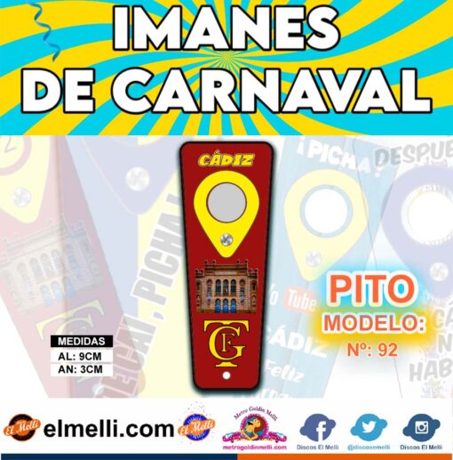 IMANES DE CARNAVAL MOD:92 CADIZ _ GTF