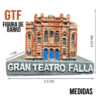 FIGURA DE RESINA GRAN TEATRO FALLA - Imagen 2